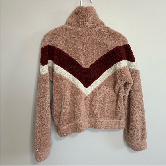 Abercrombie & Fitch Fleece Half Zip Oversized Sweatshirt Pink Women’s Size XXS - Picture 6 of 8